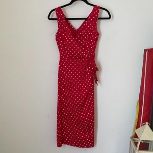 Red Polka Dot 40’s-style Pin-up Dress by Stop Staring!